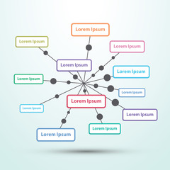 Abstract infographic template