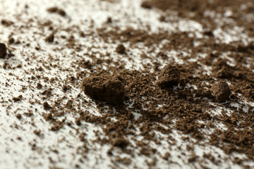 Ground surface, close up