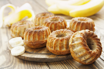 Homemade banana cake