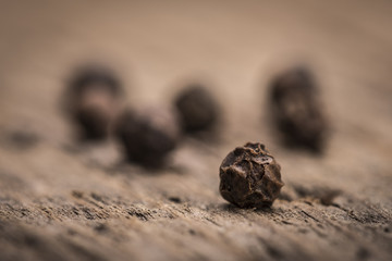 Ppeppercorns in shallow depth of field