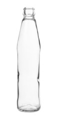 Short Neck Clear Bottle without Cap isolated on white background