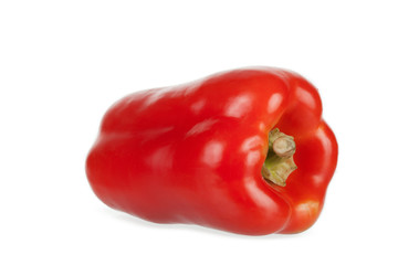 Sweet red pepper on a white background,  isolated