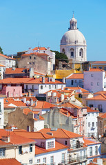 Lisbon, view of Alfam's region and Santa Engrassiya's  church