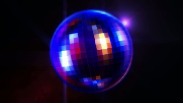 disco ball rotating - loop