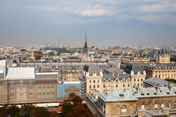 Fototapeta na wymiar Roofs of Paris, France.