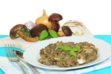 Cooked mushrooms