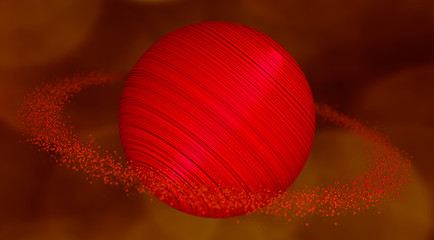 reddish gigantic planet