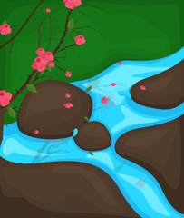 Autumn River Drawing