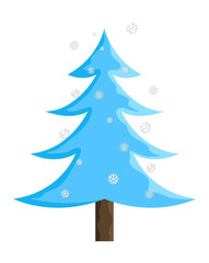 Snowflakes Christmas Tree Design