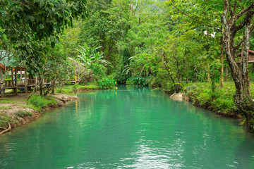 Blue lagoon, Vang vieng, Laos