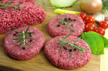 raw minced beef meat