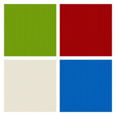 Set of knitted seamless patterns