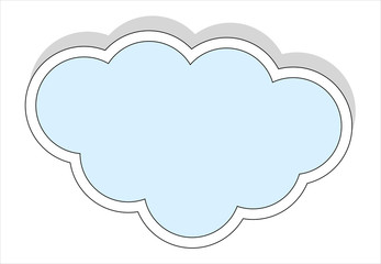 Vintage Cloud Sticker