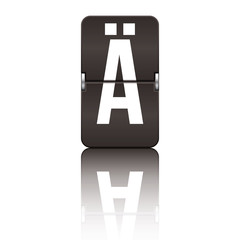 Departure board letter black - ä