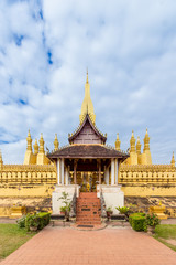 Golden Wat Thap Luang in Vientiane, Laos.