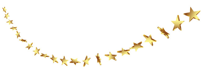 Obraz premium Abstrakte Sternschnuppe, Goldsterne, Gold, Sterne, 3D, Star