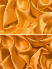 Fototapeta premium Set satin fabric texture background