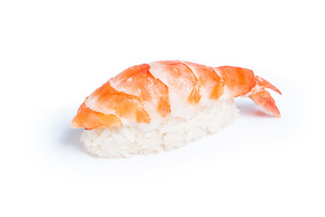 Shrimp sushi nigiri