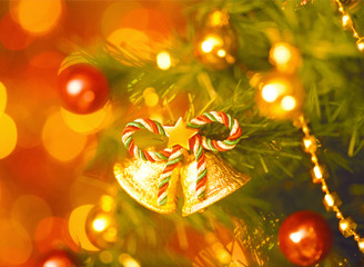 Christmas tree and bell