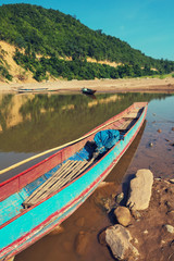 Obraz premium Boat in Laos