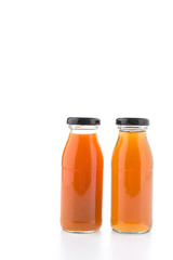 Juice bottle isolated on white background