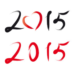2015 - Jahreszahl mit Herz