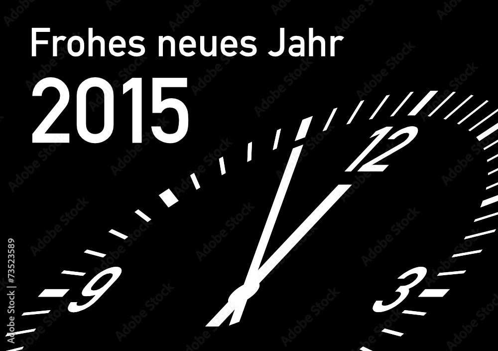 Sticker Frohes neues Jahr 2015