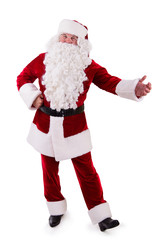 Santa Claus shows gesture