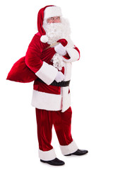 Santa Claus with bag
