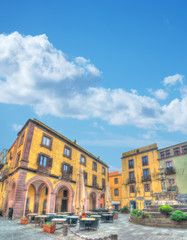 small square in Bosa