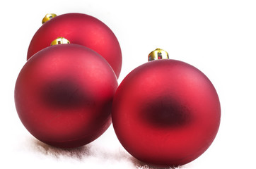 red Christmas balls