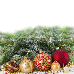 golden christmas decorations