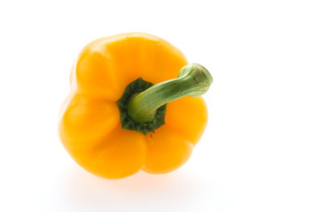 Yellow pepper isolated on white