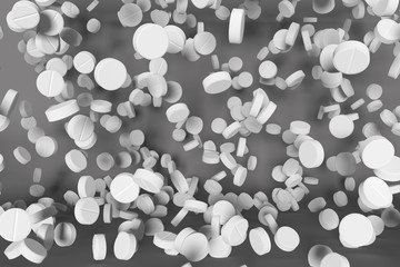 Cascade of many pills.