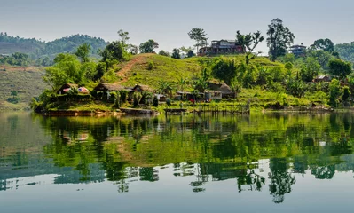 Rolgordijnen Lake Begnas Nepal © lihana