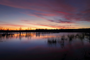 Sunset Penrith Lakes NSW Australia