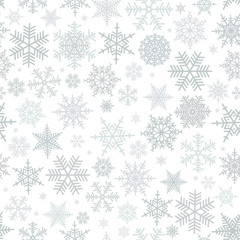 Seamless snowflake pattern