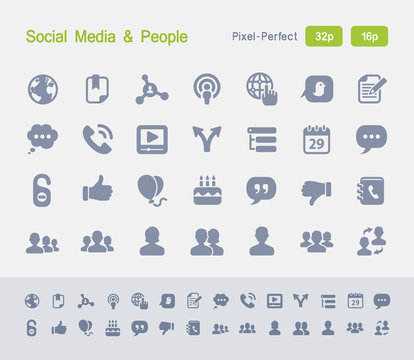 Social Media & People | Granite Icons