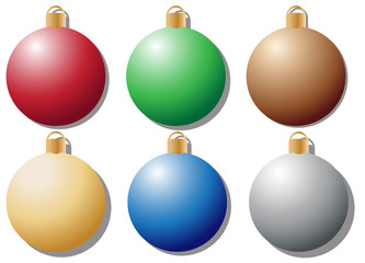 Coloured Baubles