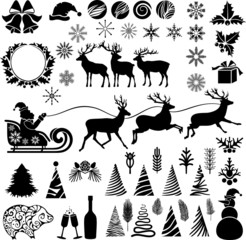 Christmas and New Year icons