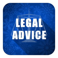 legal advice flat icon, christmas button, law sign