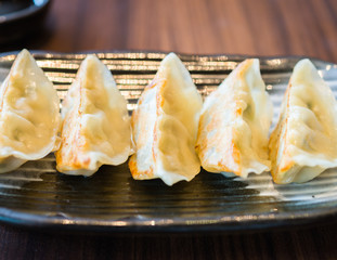 Asian appetizer menu fried dumplings