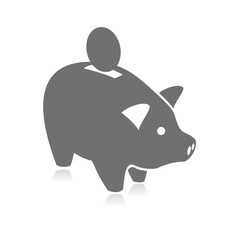 Icono hucha cerdito FB reflejo