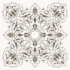 Traditional floral islamic ornament