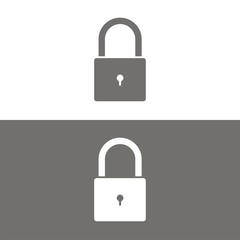 Icono candado cerrado BN