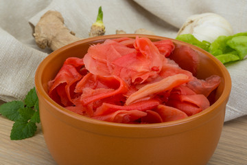 Marinated ginger
