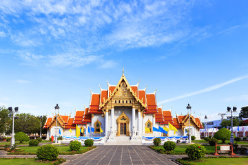 Wat Benchamabophit or Marble Temple in Bangkok, Thailand