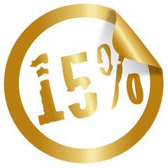 15 percent christmas icon