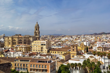 Fototapeta na wymiar View of Malaga, Spain