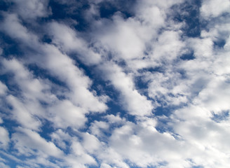 clouds on blue sky